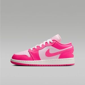 Jordan Air 1 Low GS Pink Foam and Hyper Pink
